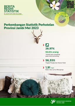 The Occupancy Rate For Star Hotel Rooms In Jambi Province In May 2023 Reached 56.33 Percent